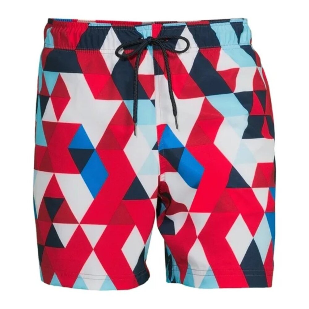 George Men's XL Fun Pattern Design Swim Trunks 6 Inch Inseam SIZE 40-42 NEW